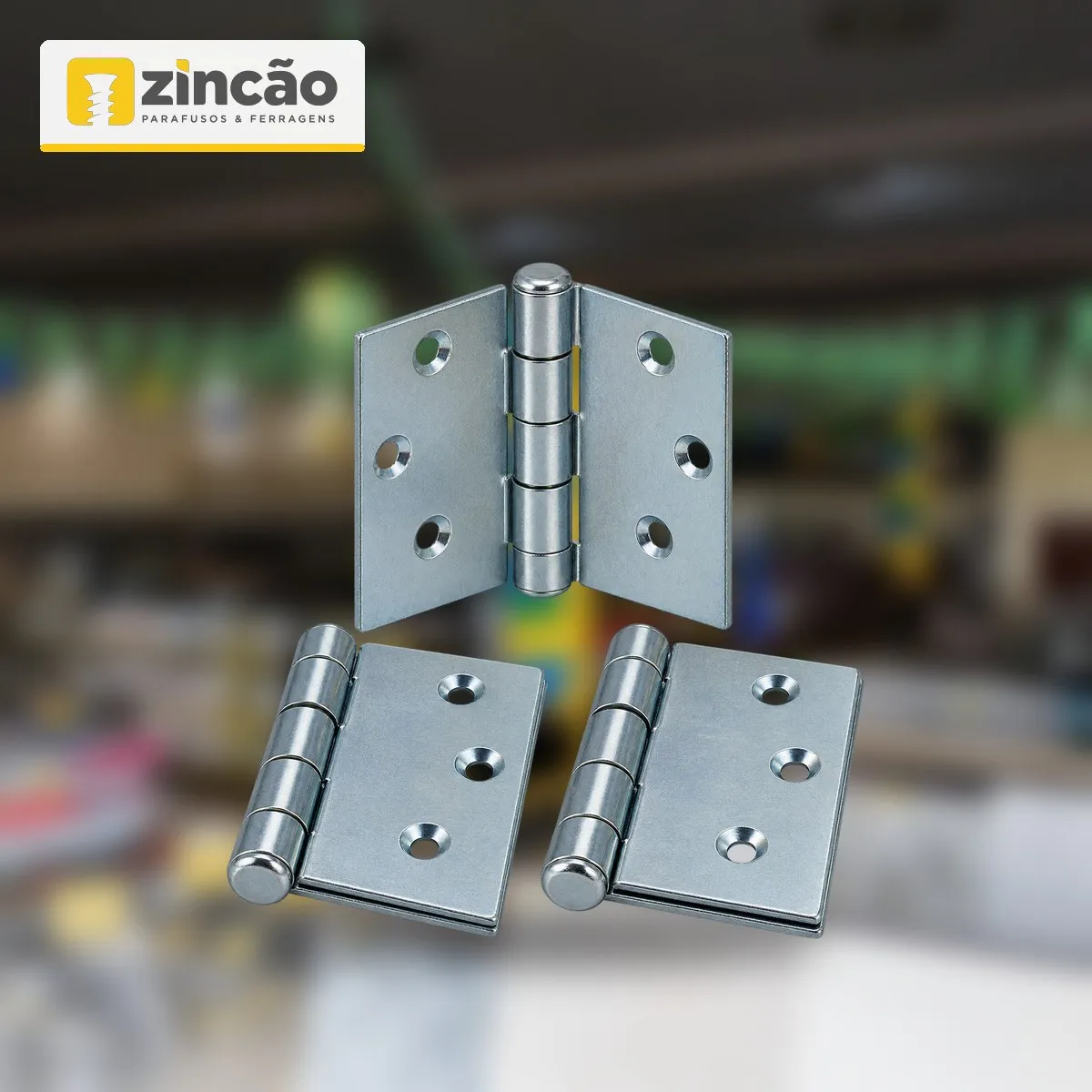 Dobradica Zinc 3.1/2 Blister 3 Pçs Orca